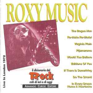 Roxy Music - Live In London 1972 album cover