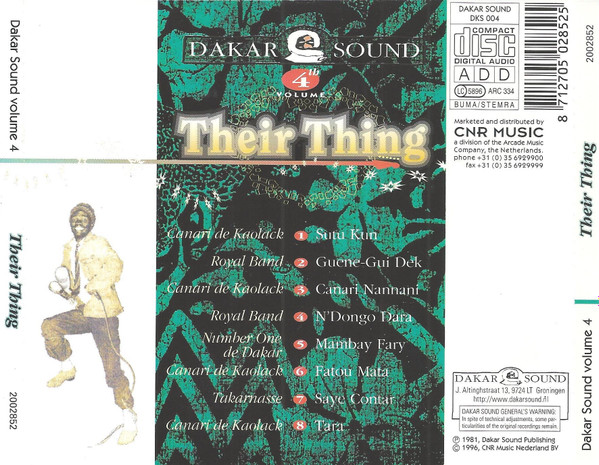 Album herunterladen Various - Dakar Sound 4th Volume Their Thing