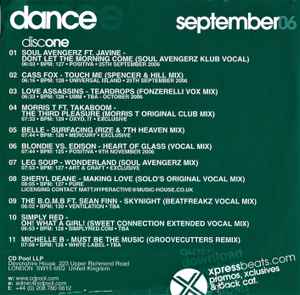 Dance September 2006 (2006, CD) - Discogs