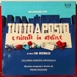 Piero Piccioni-Tutto A Posto E Niente In Ordine copertina album