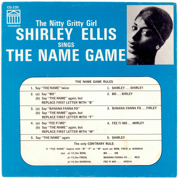 Shirley Ellis – The Name Game (1964, Rockaway Pressing, Vinyl 