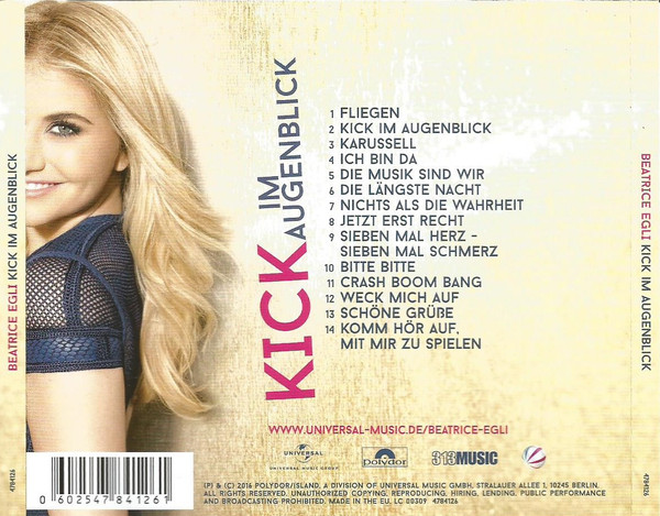 Beatrice Egli Kick Im Augenblick 2016 CD Discogs