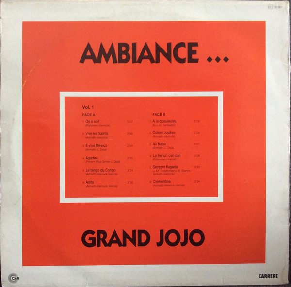 télécharger l'album Grand Jojo - Ambiance Vol1