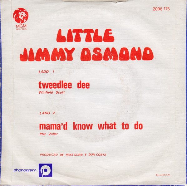 descargar álbum Little Jimmy Osmond - Tweedlee Dee