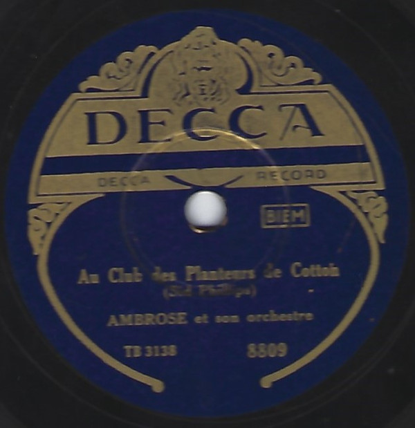 télécharger l'album Ambrose Et Son Orchestre - Little Six Echo au Club Des Planteurs De Cotton