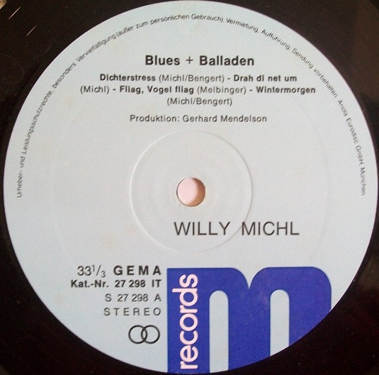 télécharger l'album Willy Michl - Blues Balladen