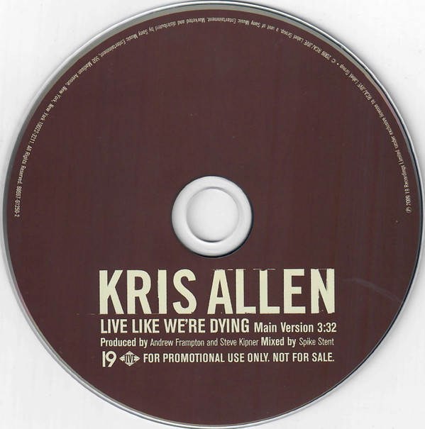 ladda ner album Kris Allen - Live Like Were Dying