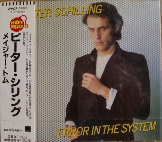 Peter Schilling – Error In The System (1997, CD) - Discogs