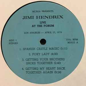 Jimi Hendrix – Live At The L.A. Forum April 25, 1970 (Vinyl) - Discogs