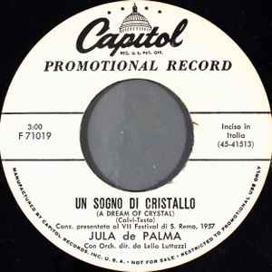 Jula De Palma - Un Sogno Di Cristallo = A Dream Of Crystal album cover