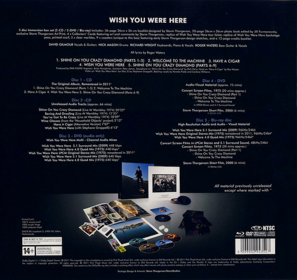 Pink Floyd – Wish You Were Here - Immersion Box Set (2011, CD