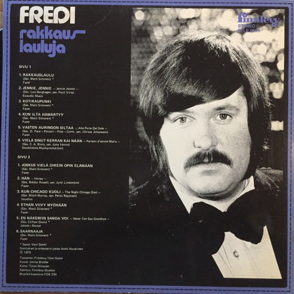 baixar álbum Fredi - Rakkauslauluja