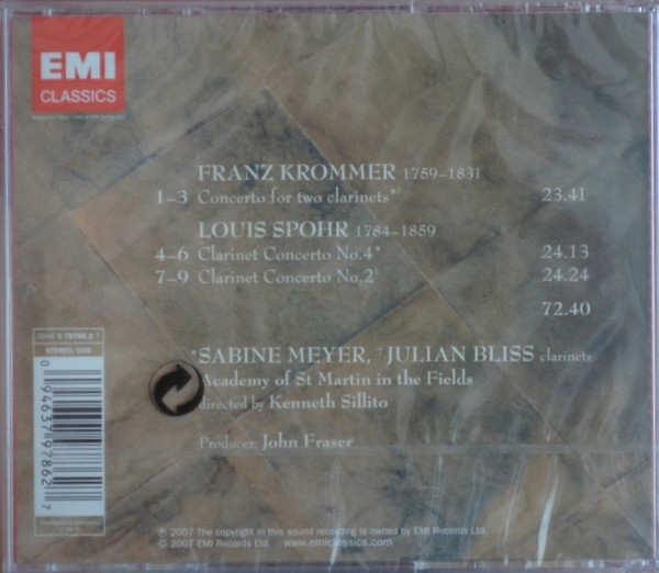 lataa albumi Sabine Meyer, Julian Bliss - Krommer Double Clarinet Concerto Spohr Clarinet Concertos Nos 2 4