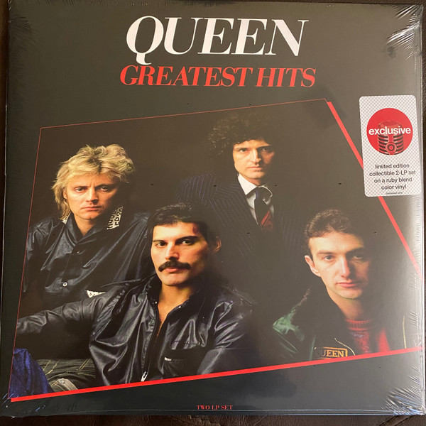 Queen – Greatest Hits (2020, Red w/ Orange Swirl [Ruby Blend ...