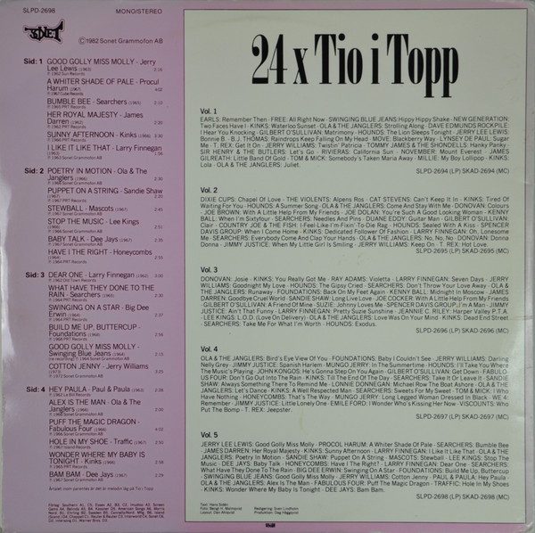ladda ner album Various - 24 x Tio i Topp Radioprogrammet 1961 1974 Volym 5