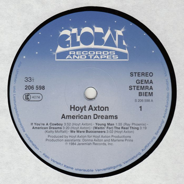 Album herunterladen Hoyt Axton - American Dreams