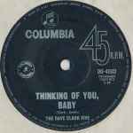 Cover of Thinking Of You, Baby, 1964, Vinyl