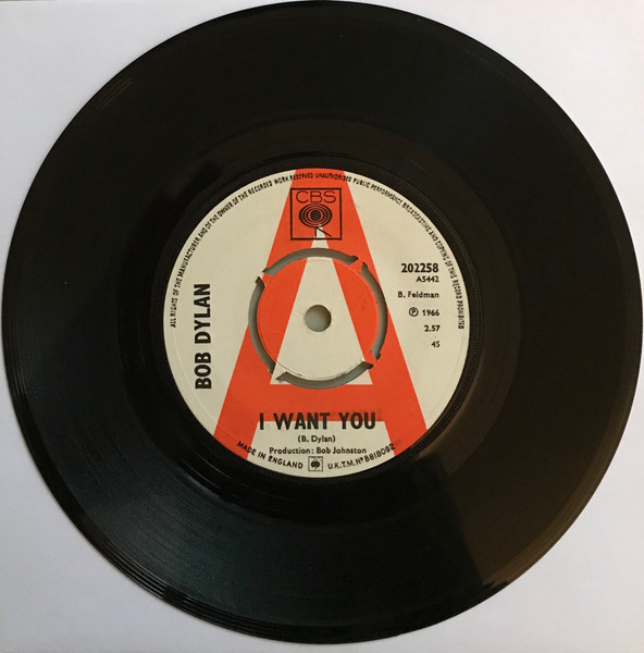 Bob Dylan – I Want You (1966, Vinyl) - Discogs