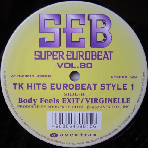 télécharger l'album Domino Virginelle - Super Eurobeat Vol 80 TK Hits Eurobeat Style 1