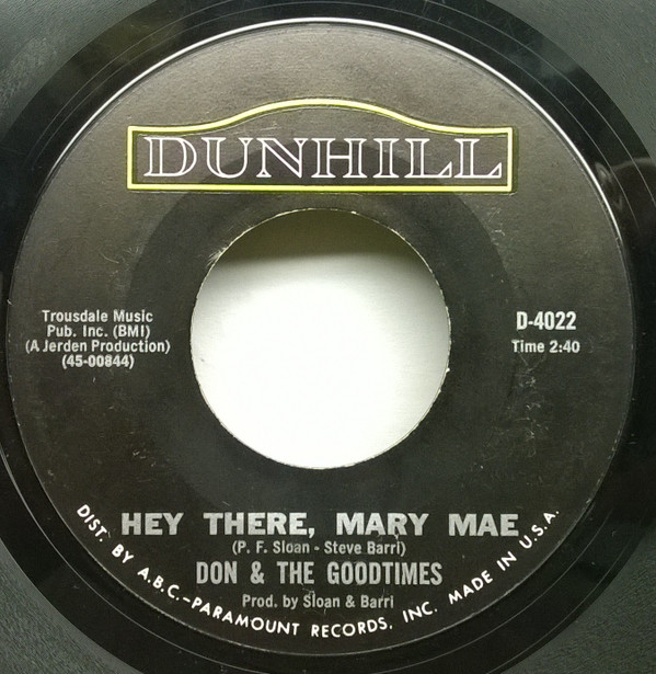 last ned album Don & The Goodtimes - Sweets For My Sweet Hey There Mary Mae