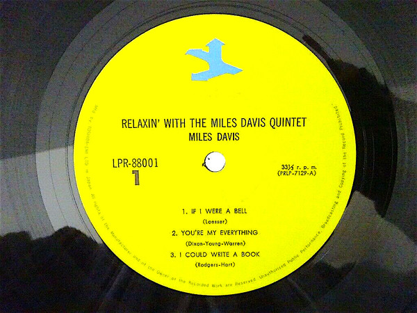 Relaxin´ with the Miles Davis Quintent 1957インチ オリジナル