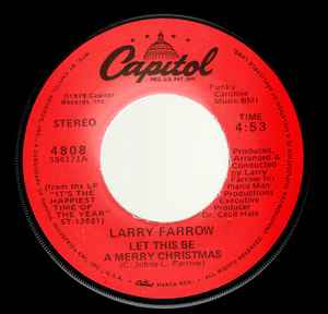 Larry Farrow - Let This Be A Merry Christmas / You Know It's Christmas album cover