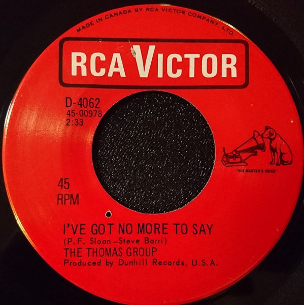 ladda ner album The Thomas Group - Ive Got No More To Say Then It Begins