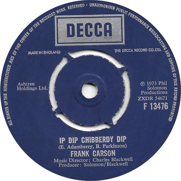 ladda ner album Frank Carson - Ip Dip Chibberdy Dip