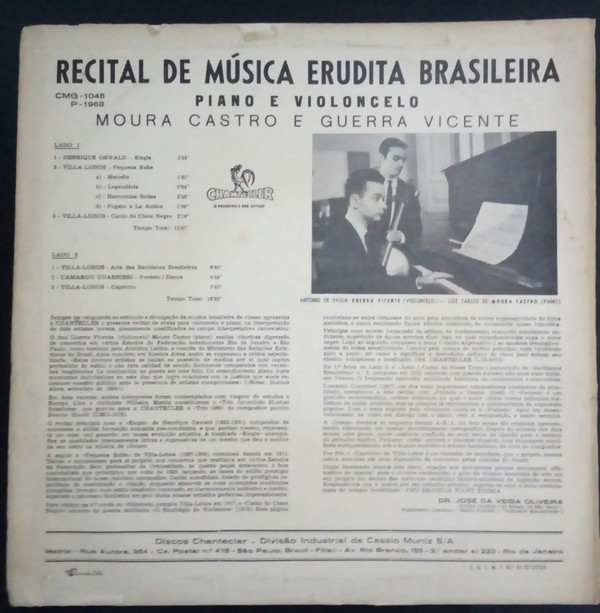 baixar álbum Various - Recital De Música Erudita Brasileira
