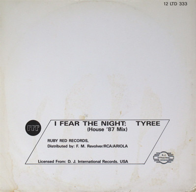 lataa albumi Tyree - I Fear The Night 87 House Mix