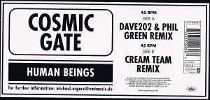 Cosmic Gate - Human Beings (Remixes) album cover