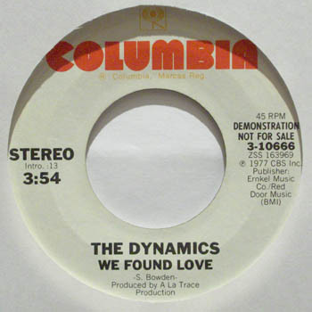 The Dynamics – We Found Love (1977, Vinyl) - Discogs