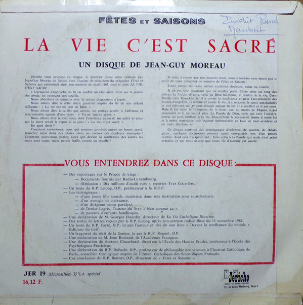 télécharger l'album Download Various - La Vie Cest Sacré album