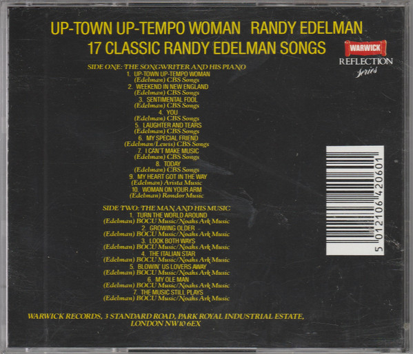 Album herunterladen Randy Edelman - Up town Up tempo Woman