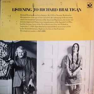 Richard Brautigan - Listening To Richard Brautigan album cover