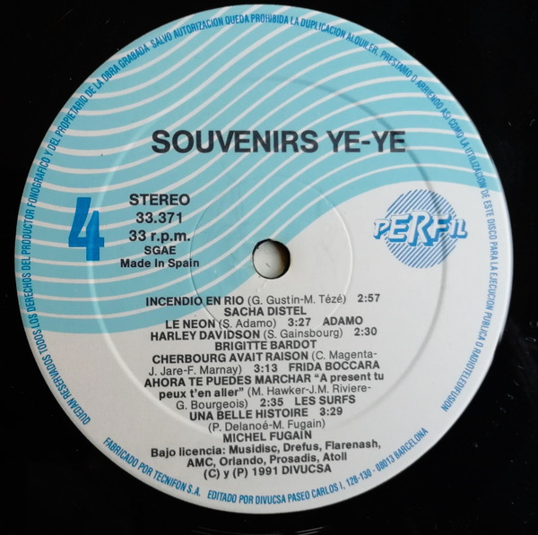lataa albumi Various - Souvenirs Ye ye