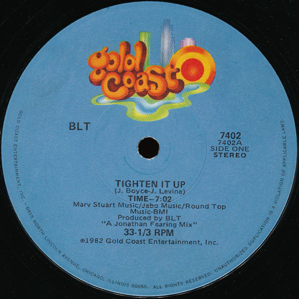 BLT – Tighten It Up (1982, Vinyl) - Discogs