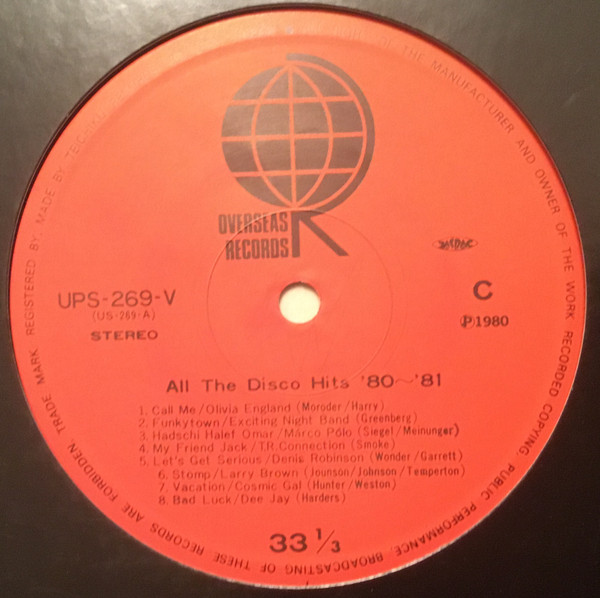 ladda ner album Various - All The Disco Hits 80 81