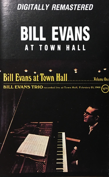 Bill Evans Trio – At Town Hall (Volume One) (1987, Cassette 