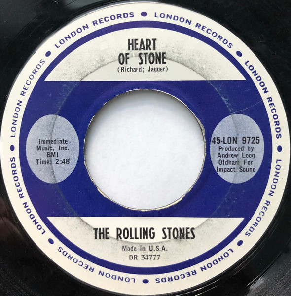 The Rolling Stones – Heart Of Stone (1965, Vinyl) - Discogs