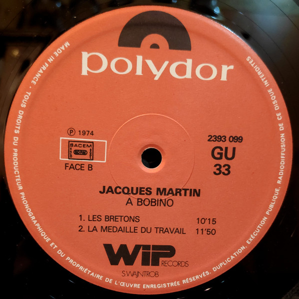 baixar álbum Jacques Martin - Bobino