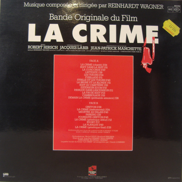 ladda ner album Reinhardt Wagner - La Crime Bande Originale Du Film