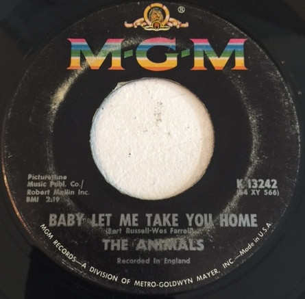 The Animals – Baby Let Me Take You Home (1964, Vinyl) - Discogs