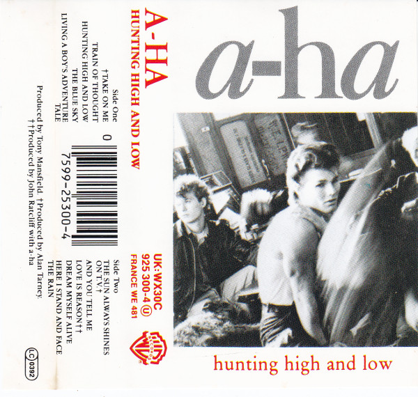 a-ha – Hunting High And Low (1985, Cassette) - Discogs