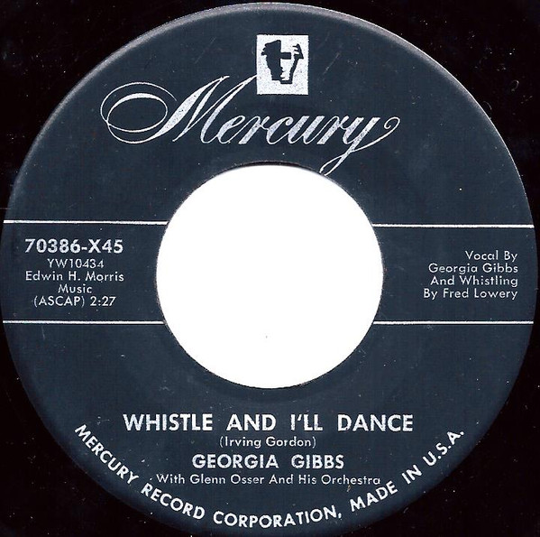 MERCURY 70386 Georgia Gibbs 78rpm Wait for Me， Darling/Whistle