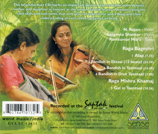 lataa albumi N Rajam And Sangeeta Shankar - Violin Dynasty