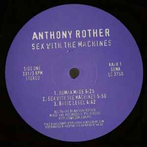 Anthony Rother - Sex With The Machines album cover