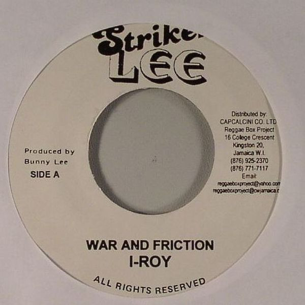 I-Roy – War And Friction (2005, Vinyl) - Discogs