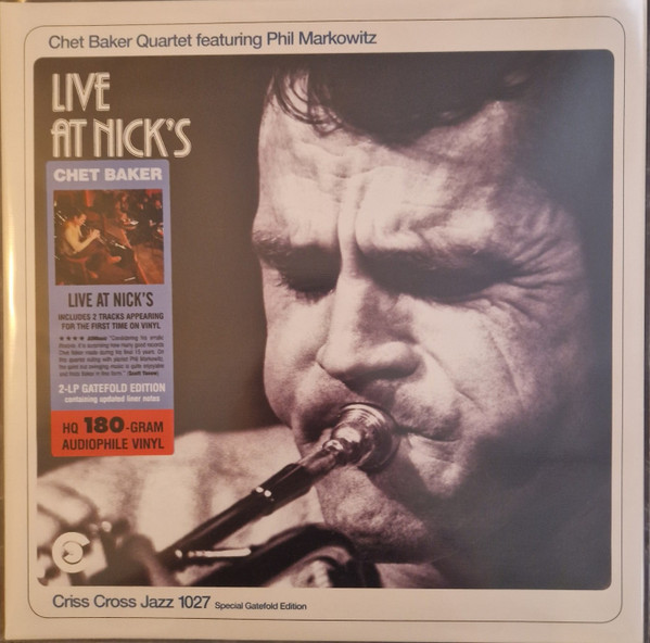 Chet Baker Quartet Featuring Phil Markowitz – Live At Nick's (2018 