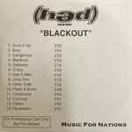Cover of Blackout, 2003, CDr